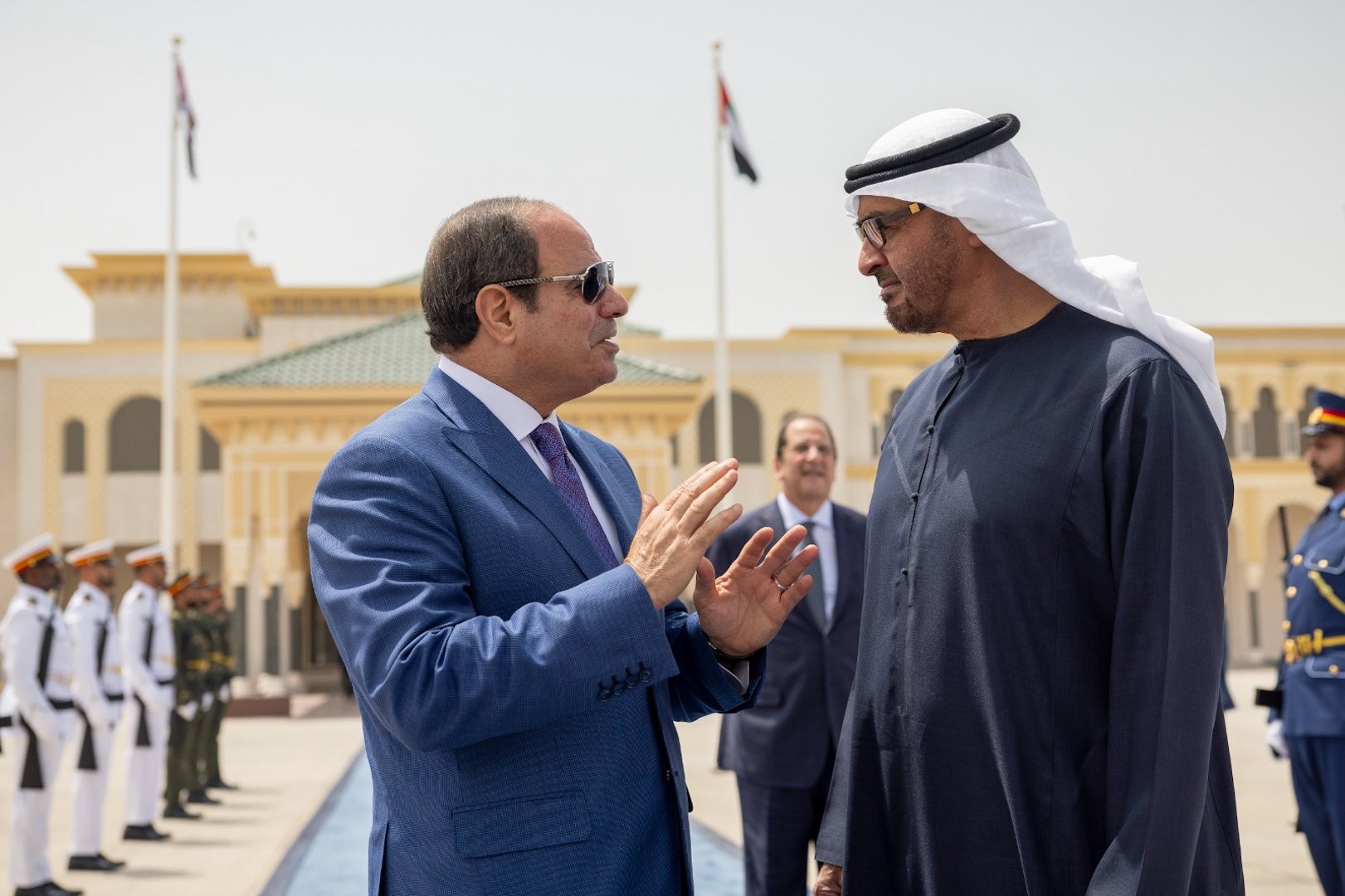 لقاء قمة بين القيادة المصرية والإماراتية في أبو ظبي