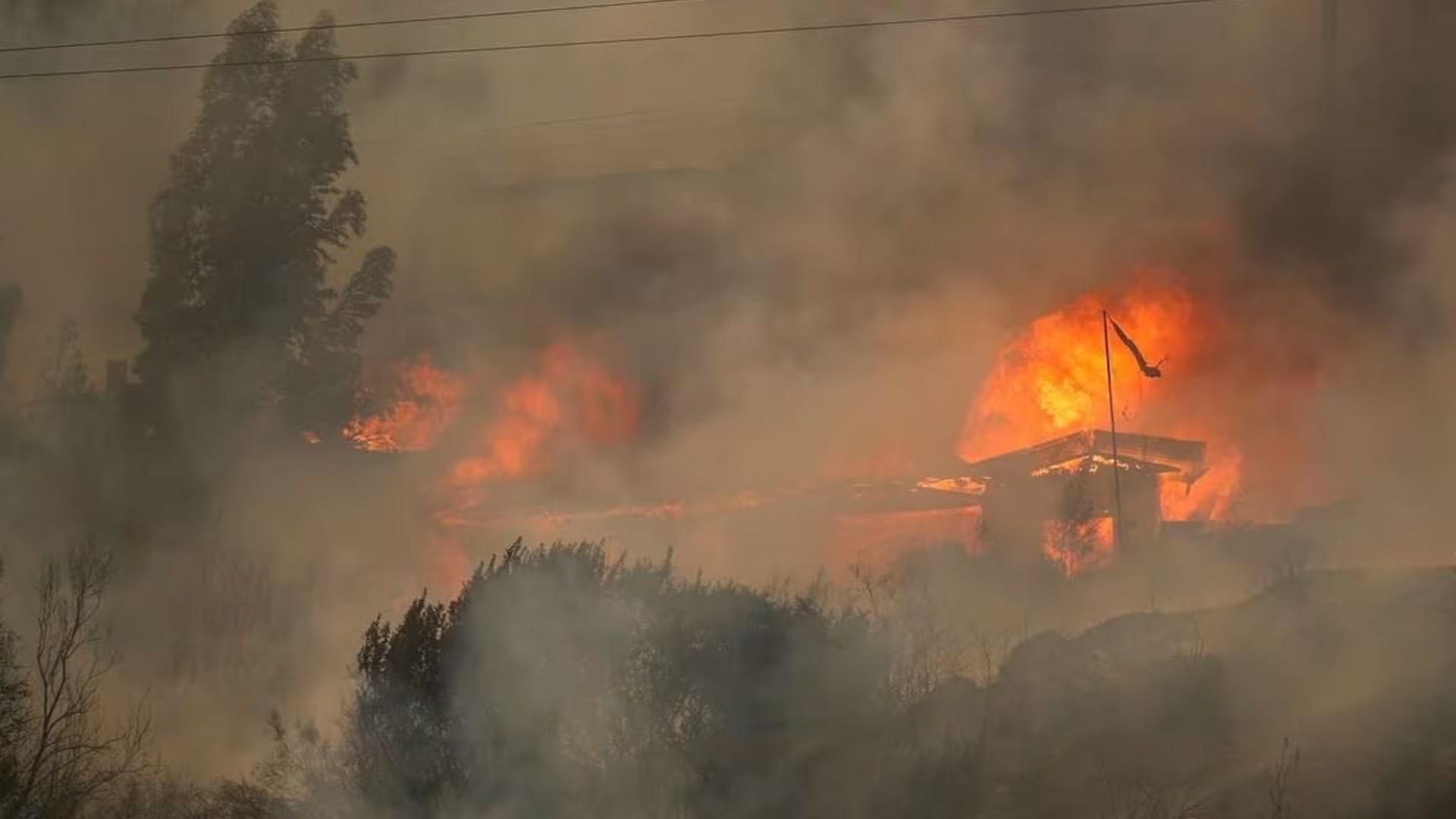 حرائق الغابات في تشيلي تودي بحياة 64 شخصاً وتهدد المناطق الحضرية